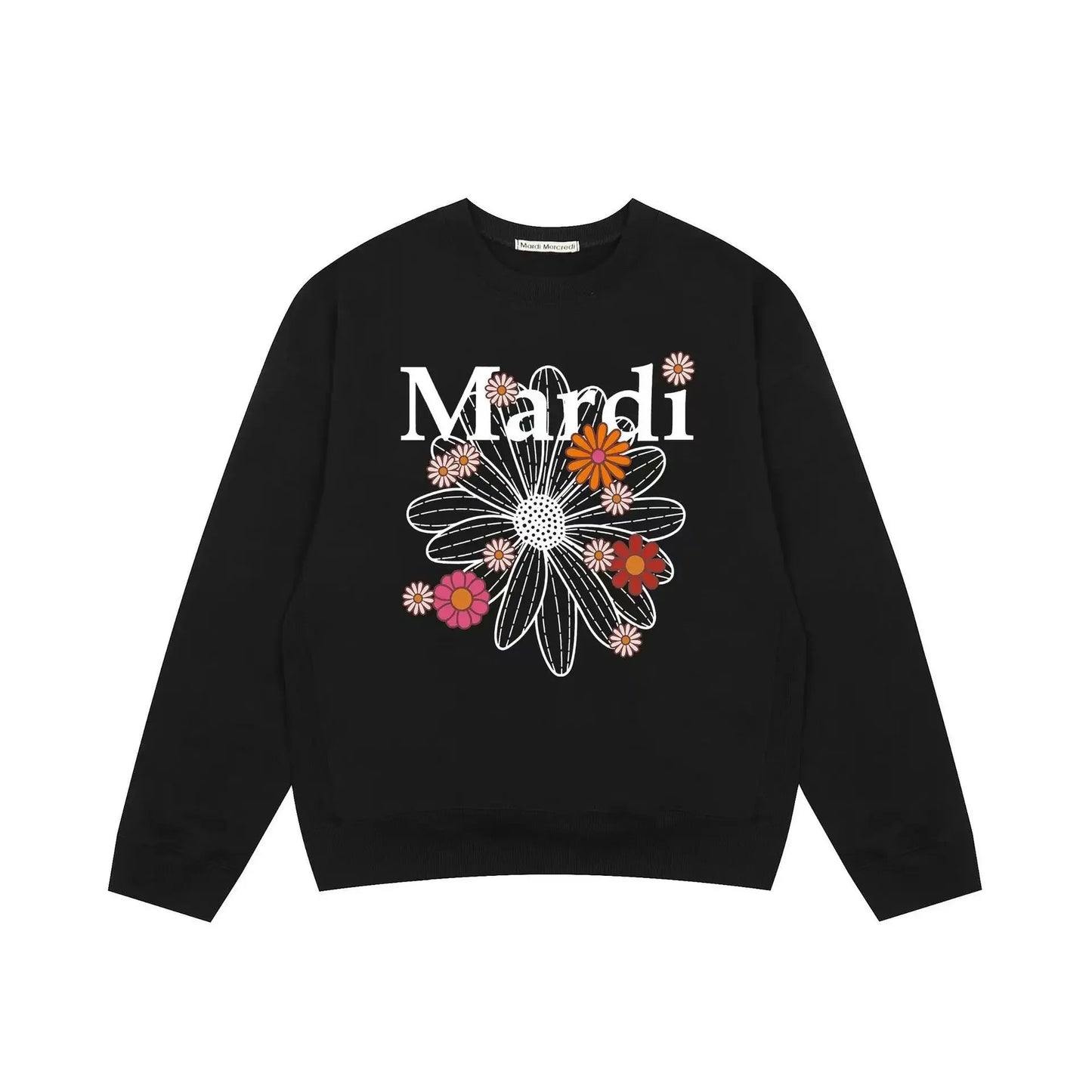 Mardi Korean Printed Loose-Fit Sweatshirt