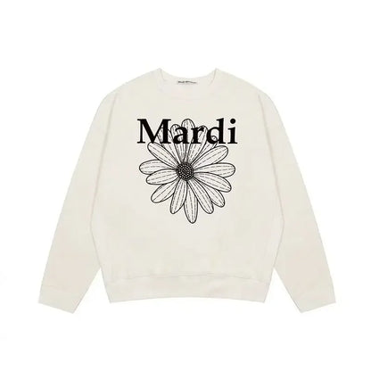 Mardi Korean Printed Loose-Fit Sweatshirt